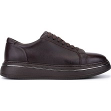 Tamer Tanca Erkek Hakiki Deri Kahverengi Sneakers & Spor Ayakkabı 870 500 Erk Ayk SK26-27 Kahve Dr