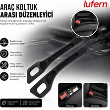 Lufern Dayanıklı Araç Koltuk Arası Düzenleyici Bozuk Para Anahtar Küçük Eşya Kolay Kurulum Pratik