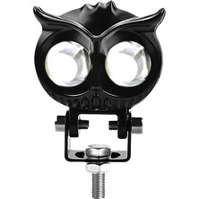 Lovoıce LED Motosiklet Far - 40W Benzersiz Motosiklet Baykuş Şekli Spot Işığı - Evrensel Çift