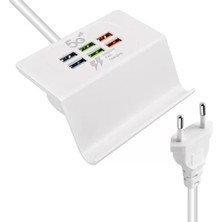 Aslanoğlu Store Powermaster 6 Usb'li 3.1A Şarj Standı