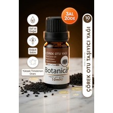 Botanica %100 Saf Çörekotu Yağı Soğuk Sıkım Doğal Bitkisel Bakım Damla 10 ml