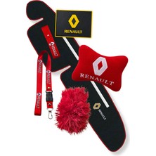 Tusba Market Renault Broadway R9 R11 Spring Torpido Koruma Halısı & Kırmızı Araç Boyun Yastığı & Araç İçi Oto Aksesuar Seti