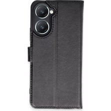 Aslanoğlu Store Newface Vivo Y18 Kılıf Trend S Plus Kapaklı Kılıf - Siyah