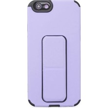 Aslanoğlu Store Newface Apple Iphone 6 Kılıf Mega Standlı Silikon - Lila