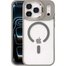 Aslanoğlu Store Joko Apple Iphone 17 Pro Max Remim Lensli Magsafe Standlı Kapak - Titan Gri