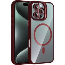 Aslanoğlu Store Joko Apple Iphone 16 Pro Remim Lensli Magsafe Standlı Kapak - Bordo