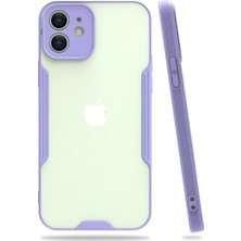 Aslanoğlu Store Newface Apple Iphone 12 Kılıf Platin Silikon - Lila