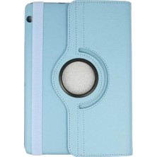 Aslanoğlu Store Newface Huawei Mediapad T3 10 / 9.6 Kılıf 360 Tablet Deri Kılıf - Turkuaz