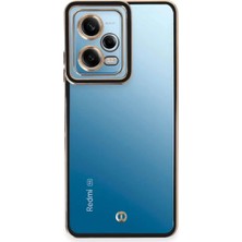 Aslanoğlu Store Newface Xiaomi Redmi Note 12 5g Kılıf Liva Lens Silikon - Siyah