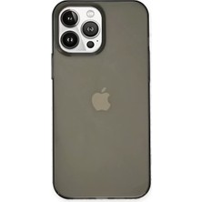 Aslanoğlu Store Newface Apple Iphone 14 Pro Kılıf Pc Sert Şeffaf Kapak - Siyah