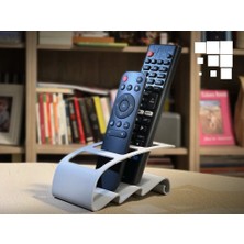 Bezos 3D Baskı Tv Kumandası ve Masaüstü Organizer - Uzaktan Kumanda Düzenleyici Stand-Beyaz