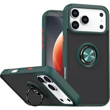 Aslanoğlu Store Newface Apple Iphone 17 Pro Montreal Yüzüklü Silikon Kapak - Yeşil