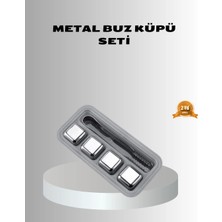 Aslanoğlu Store Paslanmaz Metal Buz Küpleri Seti Klipsli Sulandırmadan Soğutma Özellikli