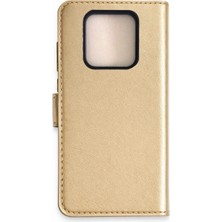 Magicool Tecno Camon 16 Prime Trend S Plus Kapaklı Kılıf - Gold