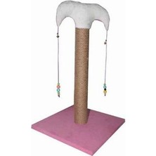 Bezos Ince Kedi Tırmalama Tahtası 50 cm Pembe
