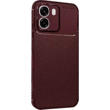 Aslanoğlu Store Newface Oppo Oppo A6T 5g Auto Focus Karbon Kapak - Bordo