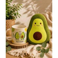 Avokado Yastık& Avokado Baskılı Kupa Hediyelik Set