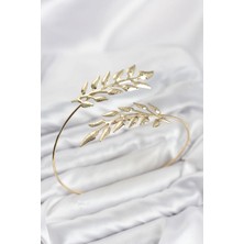 Aslanoğlu Store Mey Ithalat® Pazu Bileklik Gold Renk Pirinç Zeytin Dalı Model