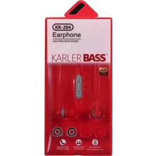 Aslanoğlu Store Karler Bass KR-204 Kablolu Kulaklık - Kırmızı