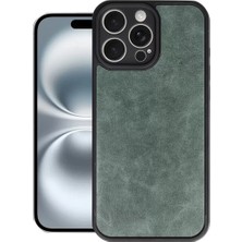 Aslanoğlu Store Newface Apple Iphone 16 Pro Max Kılıf Aras Deri Kapak - Koyu Yeşil