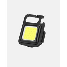 Astraltech Şarjlı Cob LED Anahtarlık Fener – 4 Modlu, Manyetik ve Katlanabilir Standlı Yeni Nesil