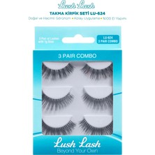 Lush Lash Takma Kirpik 3'lü Set LU-624