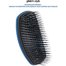 Glide'n Style Detangling Brush - Argan ve Keratinli Dolaşıklık Açıcı Sapsız Saç Fırçası