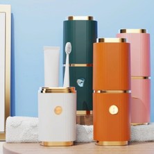 Aslanoğlu Store Mey Ithalat® Lüks Tasarım Taşınabilir Seyahat Diş Fırçası ve Macunu Saklama Kabı