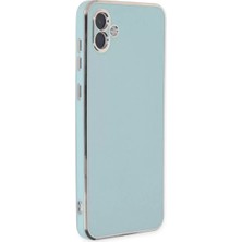Aslanoğlu Store Newface Samsung Galaxy A04 Kılıf Volet Silikon - Açık Yeşil