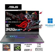 Asus rog Strix G16 G614PH-RV036 Amd Ryzen 9 8940HX 24GB 1tb SSD RTX5050 W11 Pro 16" Wuxga 165Hz Duddi