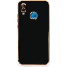 Aslanoğlu Store Newface Huawei P20 Lite Kılıf Volet Silikon - Siyah