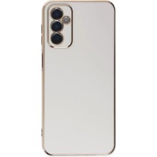 Aslanoğlu Store Newface Samsung Galaxy M23 Kılıf Volet Silikon - Beyaz