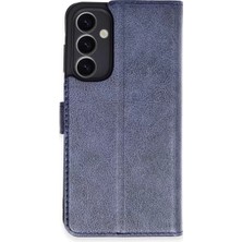 Aslanoğlu Store Newface Samsung Galaxy A25 5g Kılıf Trend S Plus Kapaklı Kılıf - Lacivert