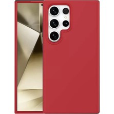 Aslanoğlu Store Newface Samsung Galaxy S24 Ultra Kılıf First Silikon - Kırmızı