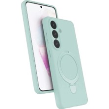 Aslanoğlu Store Newface Samsung Galaxy S26 Plus Regal Magsafe Standlı Kapak - Su Yeşili