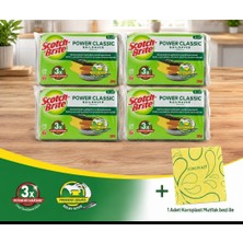 Scoth Brıte Yeşil Klasik Oluklu Sünger 2 ' Li x 4 Paket