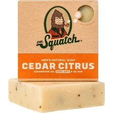 Dr. Squatch All Natural Bar Soap For Men With Zero Grit, Cedar Citrus 141G Kalıp Sabun