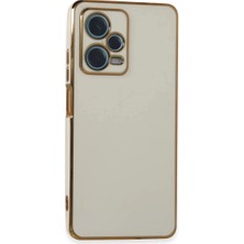 Aslanoğlu Store Newface Xiaomi Redmi Note 12 Pro Plus Kılıf Volet Silikon - Beyaz