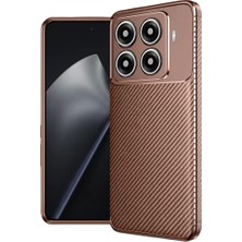 Aslanoğlu Store Newface Xiaomi Mi 15T Pro Auto Focus Karbon Kapak - Kahverengi