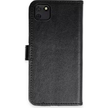 Aslanoğlu Store Newface Huawei Y5P Kılıf Trend S Plus Kapaklı Kılıf - Siyah