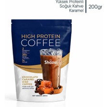 Shazel Yüksekli Proteinli Soğuk Kahve Karamelli 200G