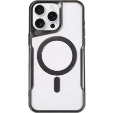 Aslanoğlu Store Newface Apple Iphone 14 Pro Max Kılıf Boyi Magsafe Silikon Kapak - Siyah