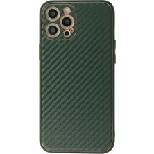 Aslanoğlu Store Newface Apple Iphone 12 Pro Kılıf Coco Karbon Silikon - Yeşil