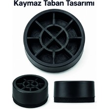 Aslanoğlu Store Mey Ithalat® 4 Adet Kaymaz Çamaşır Makinesi Ayak Altlığı