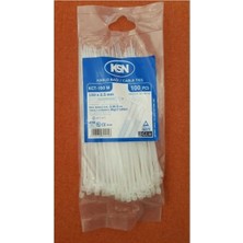 KSN Kablo Bağı Plastik Kelepçe Beyaz 9X920MM - 100 Adet