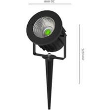 Odea 5W Elektrikli Bahçe Aydınlatması, Yeşil Renk ile Şık Tasarım