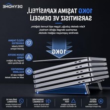 Odea Taşınabilir Laptop Standı, Gümüş, Isı Dağıtıcı, 2 Kademeli Ayar