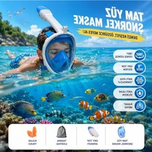 Odea Tam Yüz Şnorkel Maske, Geniş Görüş Açısı ile Su Altı Keyfi
