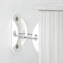 Odea Beyaz Çelik Halatlı Eşya Sabitleyici - Bebek ve Çocuk Güvenliği Için