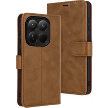 Aslanoğlu Store Newface Xiaomi Mi 15T Trend S Plus Kapaklı Kılıf - Taba